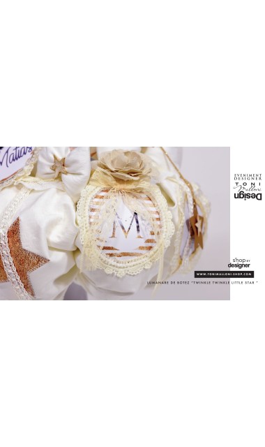 Lumanare de botez baieti personalizata, 65x4cm, Twinkle Twinkle little star  11